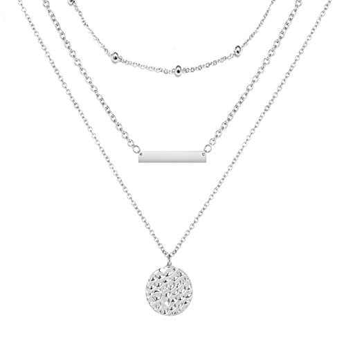 Bohemian Coin Multilayer Necklace Retro Layered Handmade Woman Choker Collar Necklace Jewelry Gift for Her