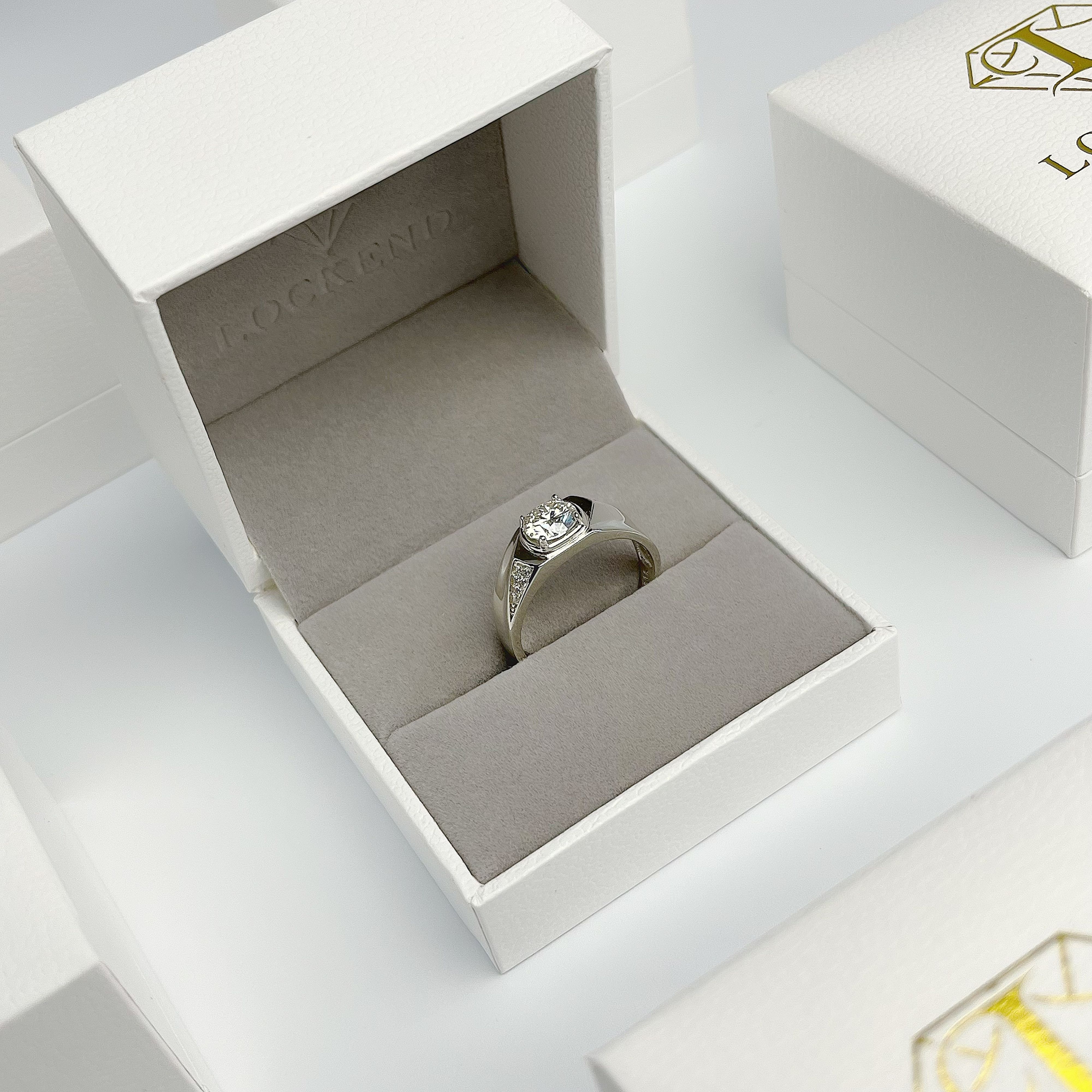 Moissanite Men’s Ring