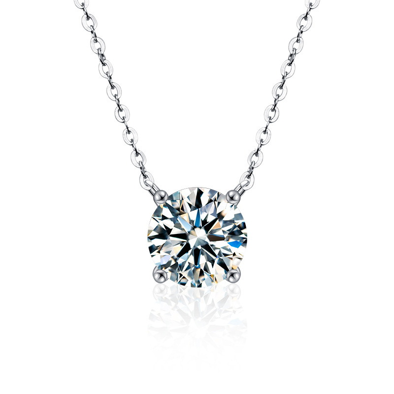 4 Prong Moissanite Women's Necklace