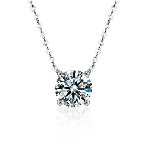 4 Prong Moissanite Women's Necklace