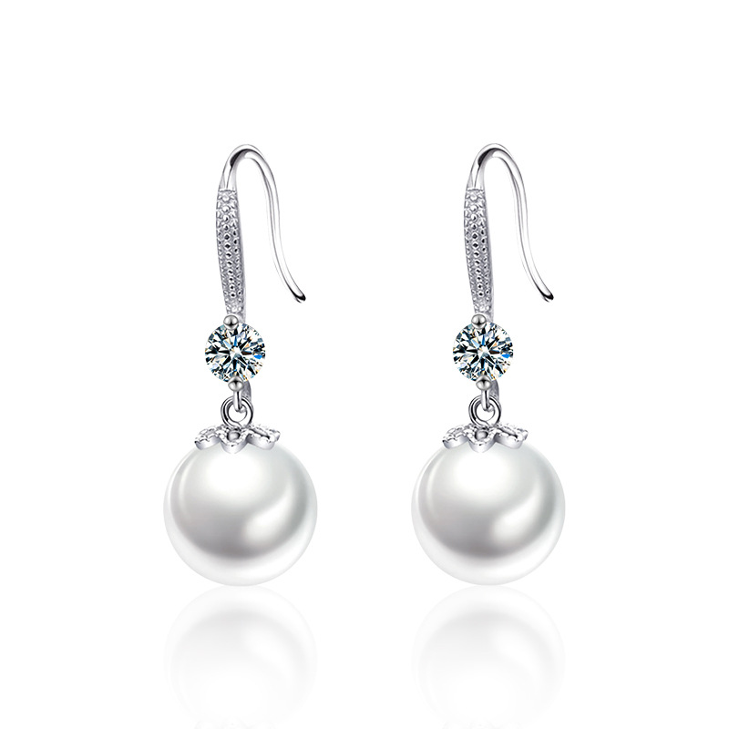 Long Pearl Drop Earrings