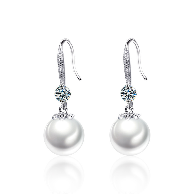 Long Pearl Drop Earrings