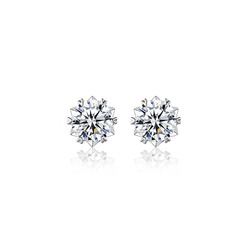 Snowflake Moissanite Earrings