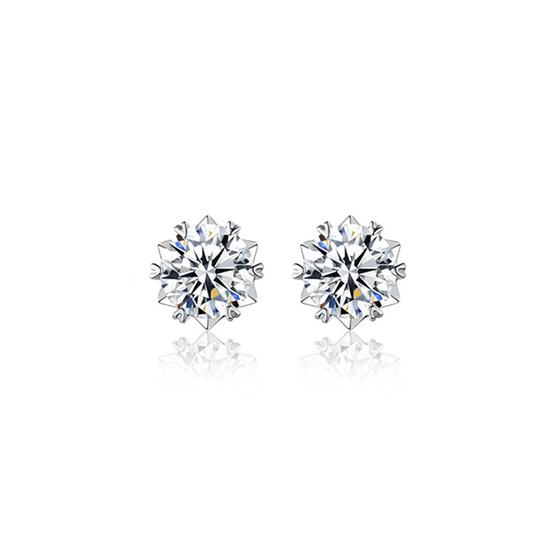 Snowflake Moissanite Earrings
