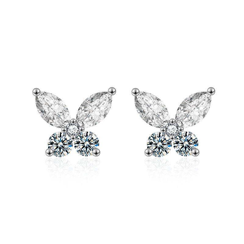 Butterfly Design Moissanite Earrings