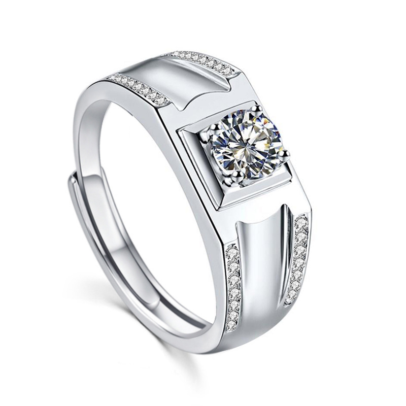 Starlight Moissanite Men’s Ring