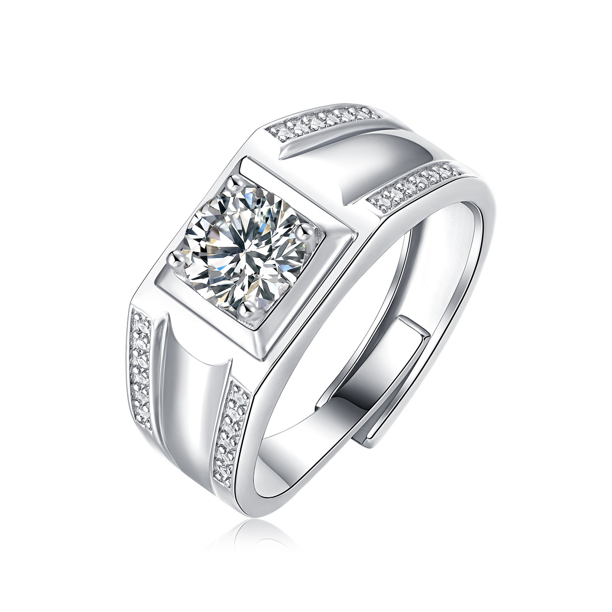Starlight Moissanite Men’s Ring