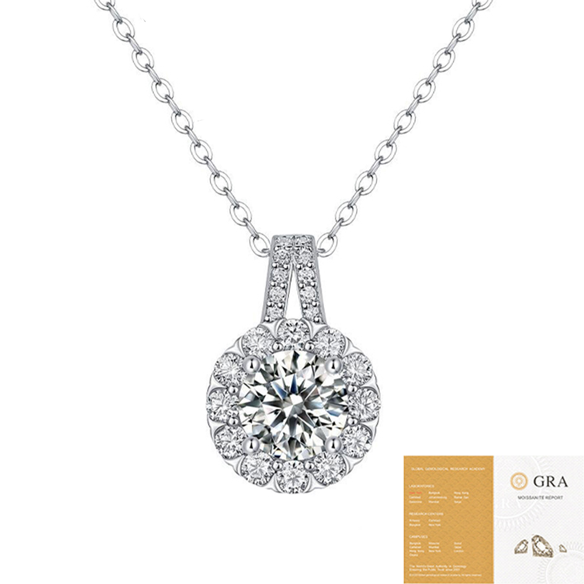 Princess Floral Round Pendant Necklace