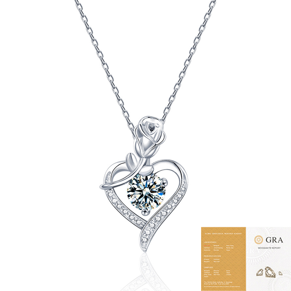 Rose Heart Design Women’s Necklace