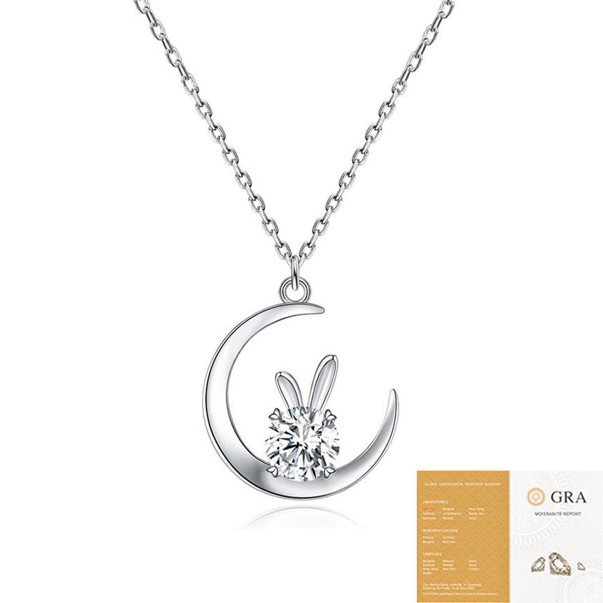 Moon Rabbit Women's Necklace