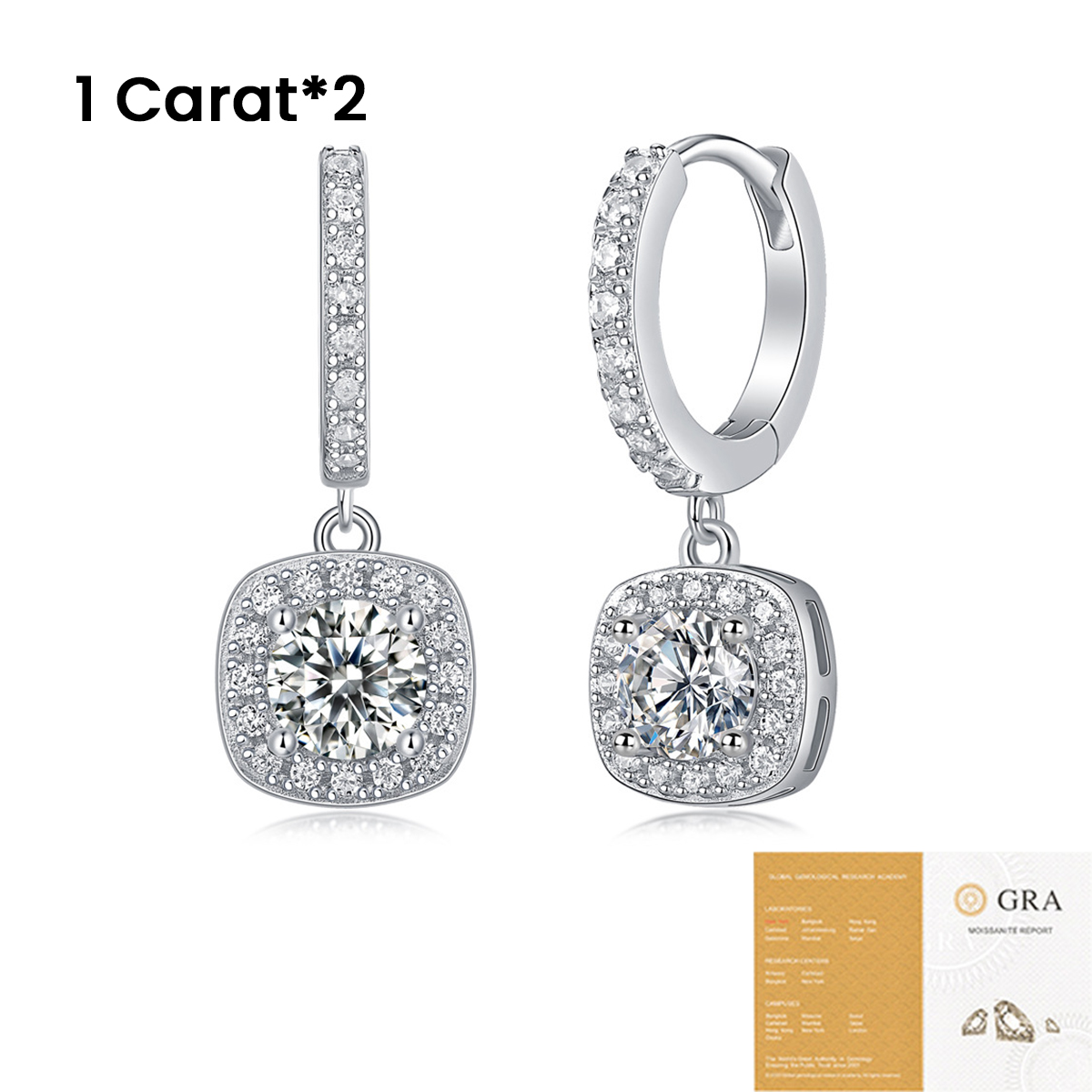 Square Bag Earrings for Women