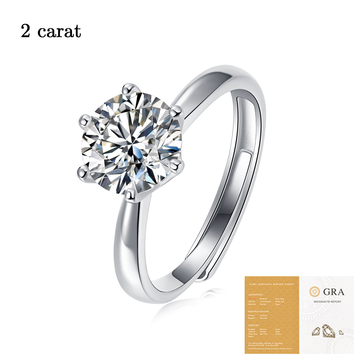 Elegant 6 Prong Women's Ring