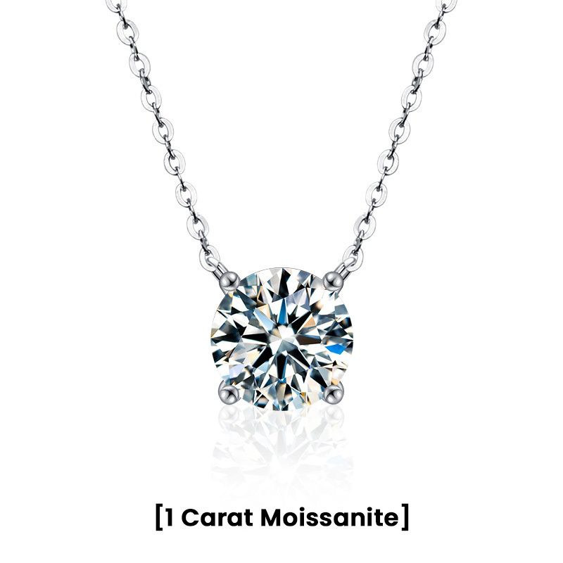 4 Prong Moissanite Women's Necklace