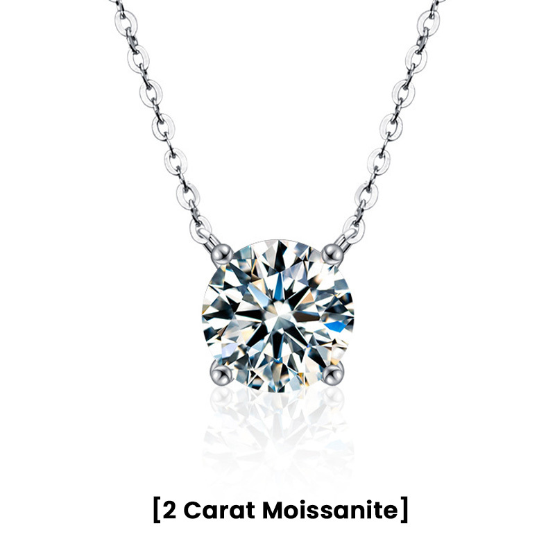 4 Prong Moissanite Women's Necklace