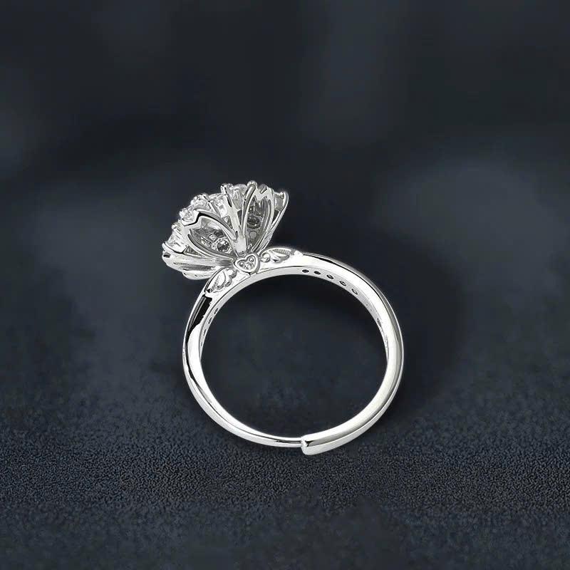 Moonlit Halo Women's Ring