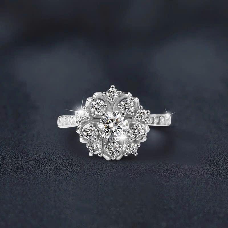 Moonlit Halo Women's Ring