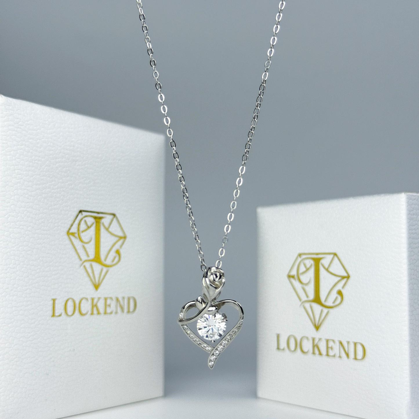 Rose Heart Design Women’s Necklace