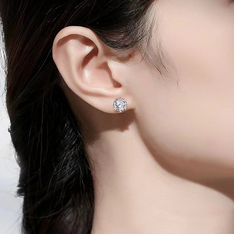 Snowflake Moissanite Earrings