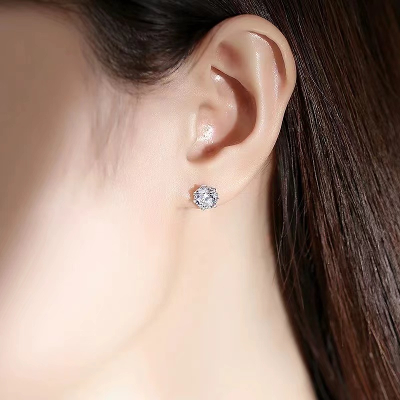 Snowflake Moissanite Earrings