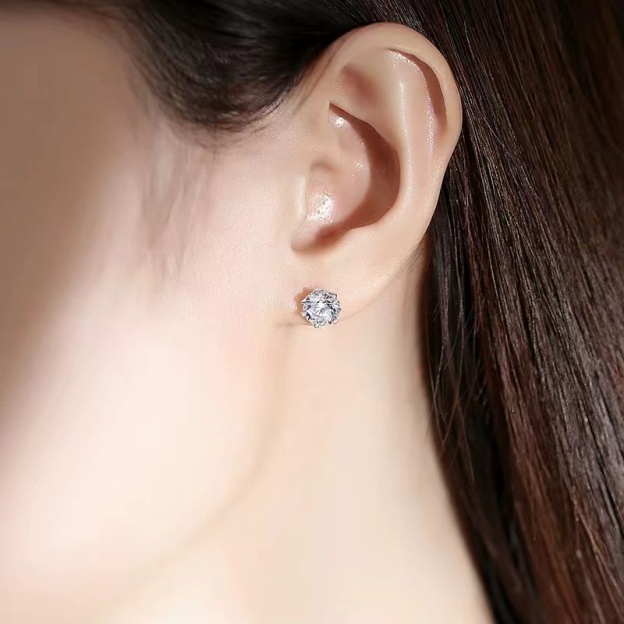 Snowflake Moissanite Earrings