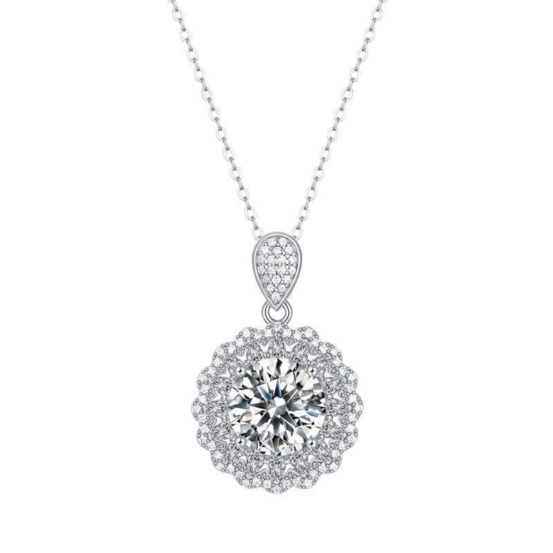  Elegant Moissanite Women's Necklace 
