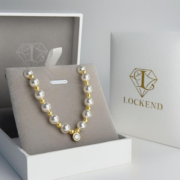 Moissanite Pearl Women’s Bracelet