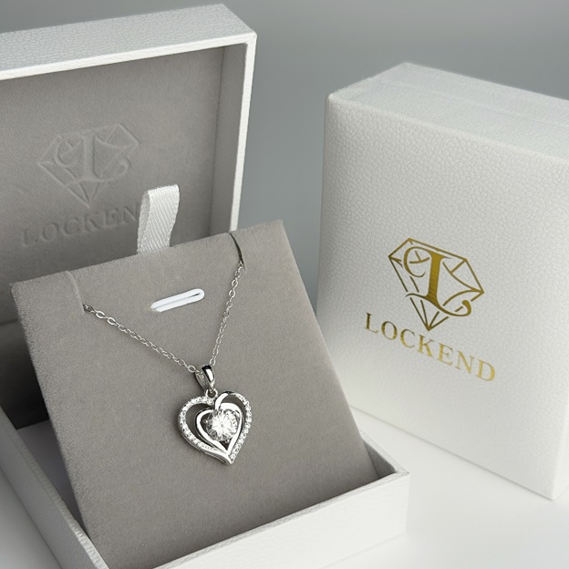 Double Heart Moissanite Necklace