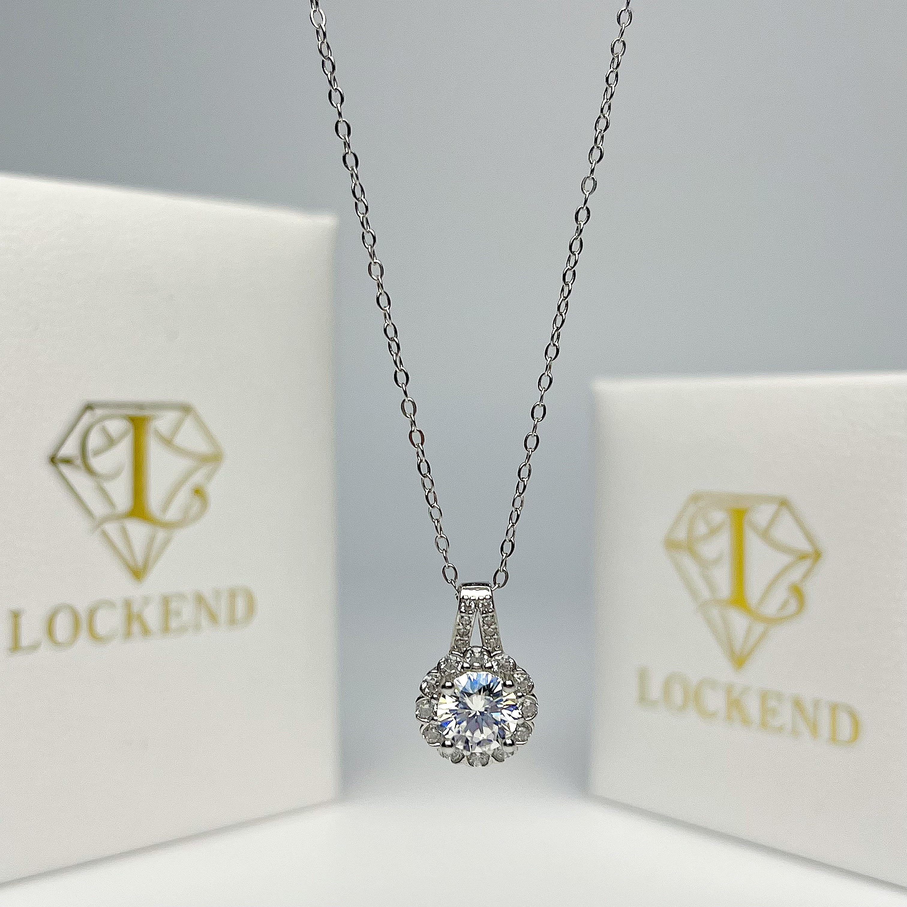 Princess Floral Round Pendant Necklace