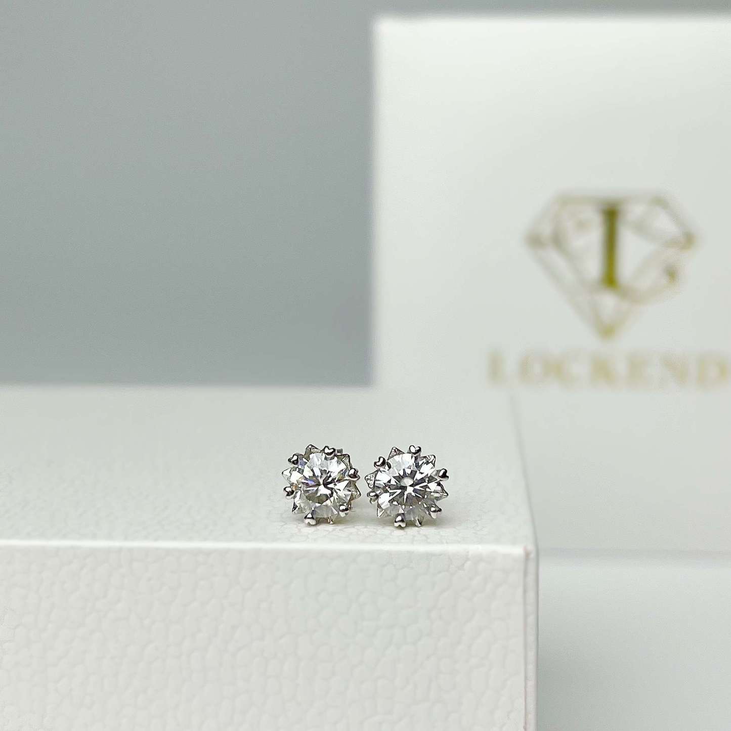 Snowflake Moissanite Earrings