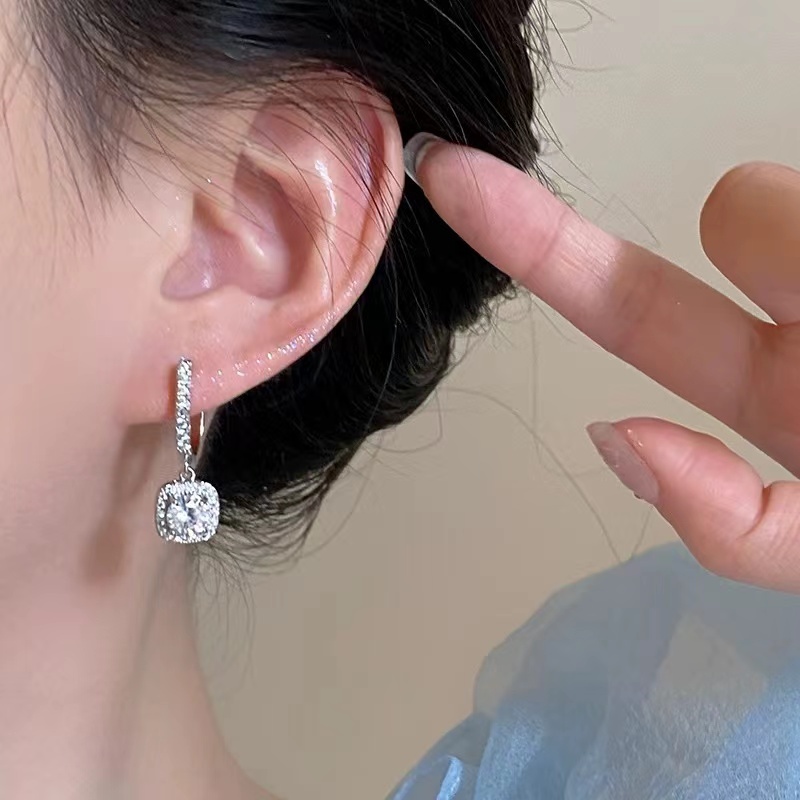 Square Bag Earrings for Women