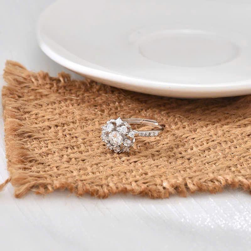 Moonlit Halo Women's Ring