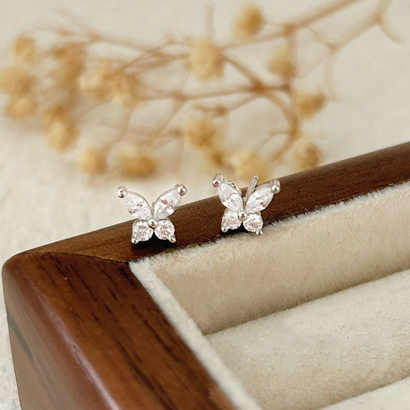Butterfly Design Moissanite Earrings