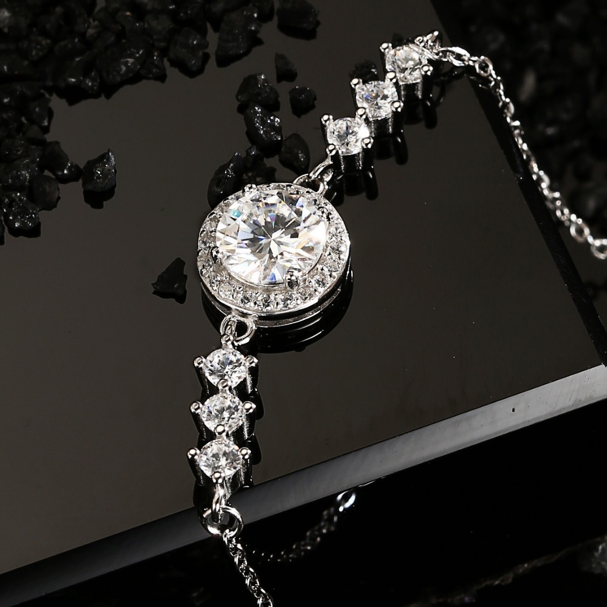 Simple Round Bag Bracelet for Women