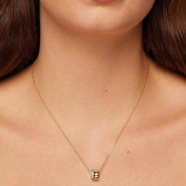  Shimmering Double Halo Necklace 