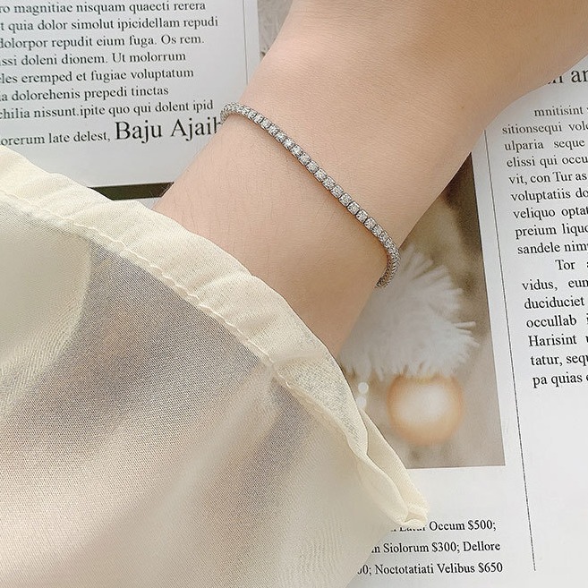 Row Diamond Women’s Bracelet