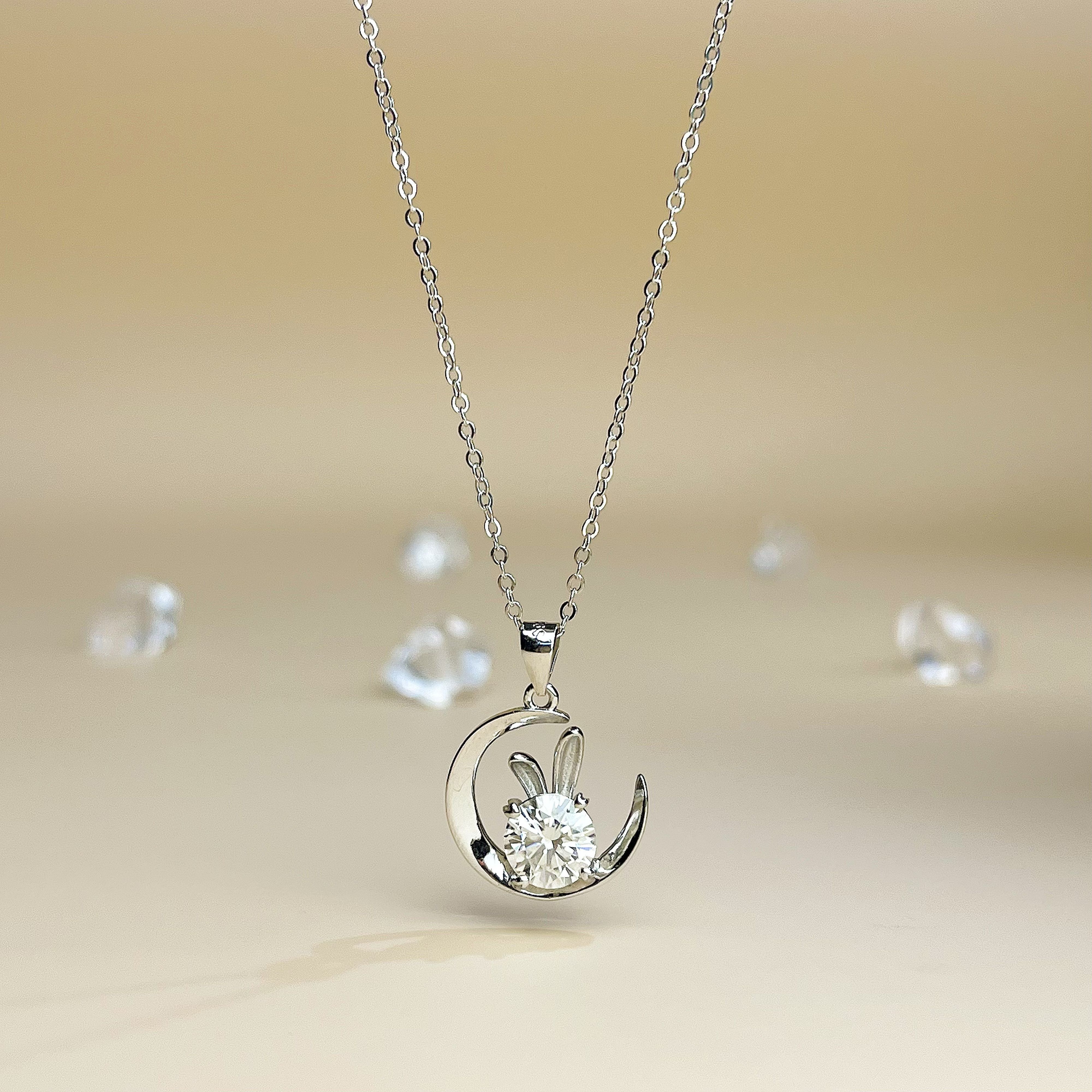 Moon Rabbit Women's Necklace