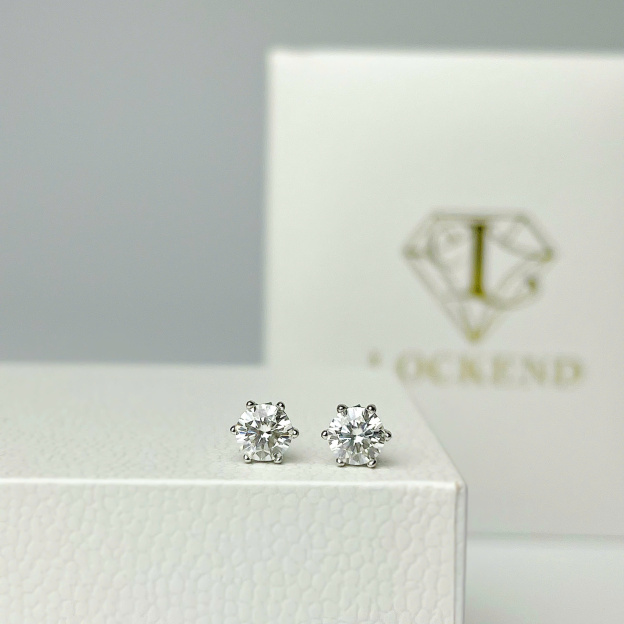 6-Prong Moissanite Earrings