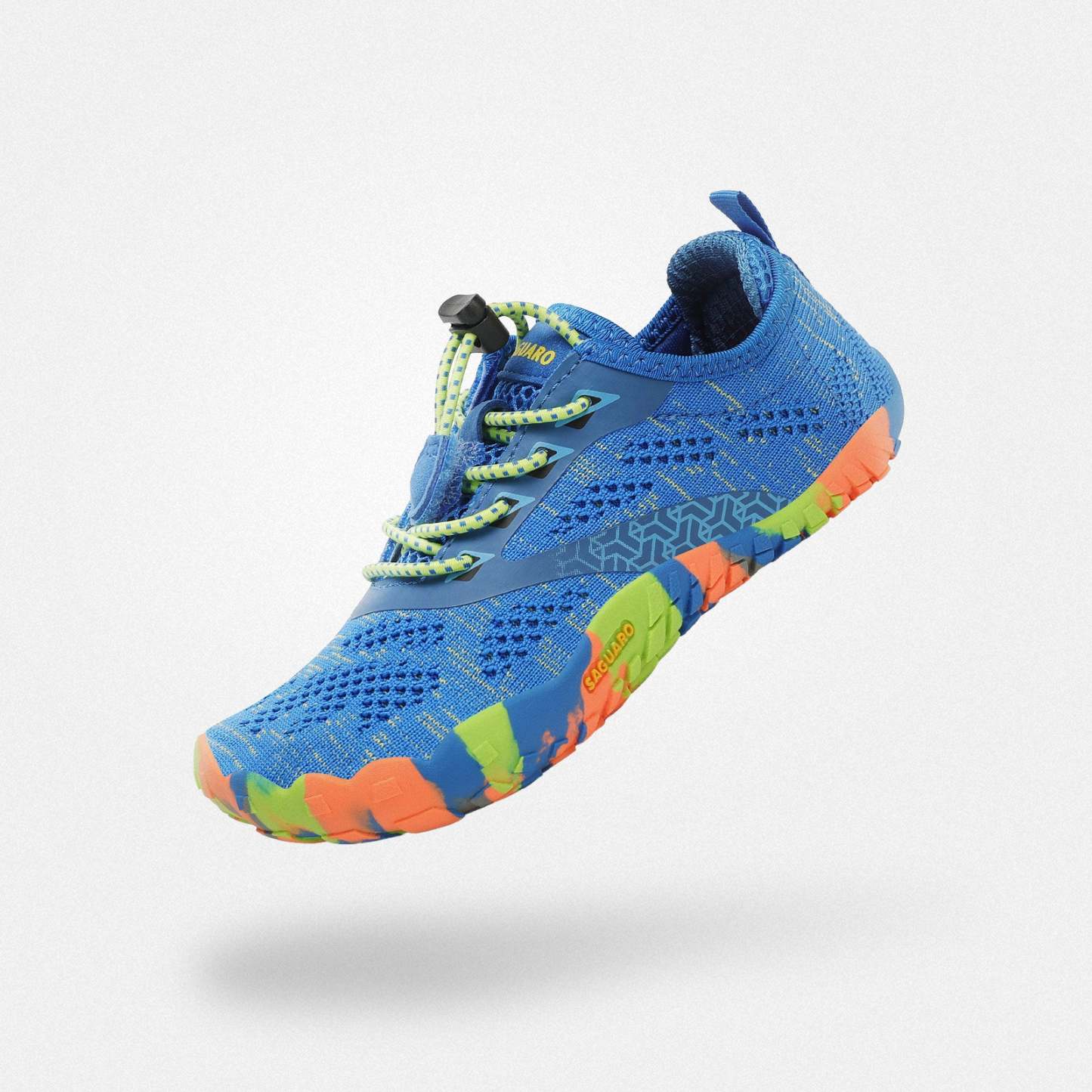 スマートⅠ キッズ ベアフットシューズ（ブルー）。足指の力を育てる、体育の時間や室内でのトレーニングに最適な五指靴。