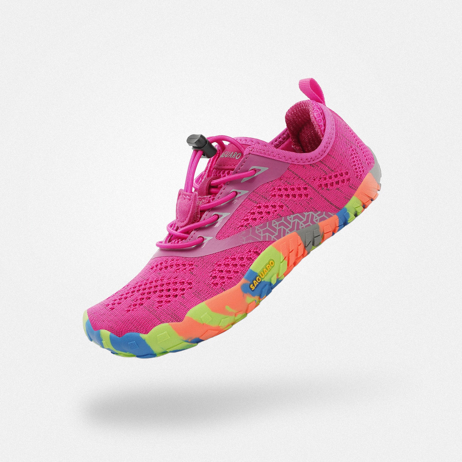 スマートⅠ 子供用 ベアフットシューズ（ディープピンク）。女の子に人気のカラー、お友達と遊ぶときも動きやすいおしゃれなスニーカー。