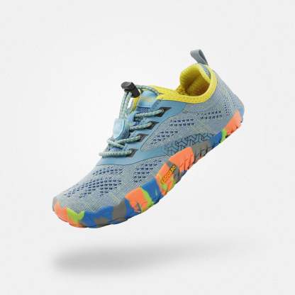 スマートⅠ 子供用 ベアフットシューズ（スカイブルー）。足の動きを妨げない、幼稚園や保育園でのお昼寝にも便利な軽量シューズ。