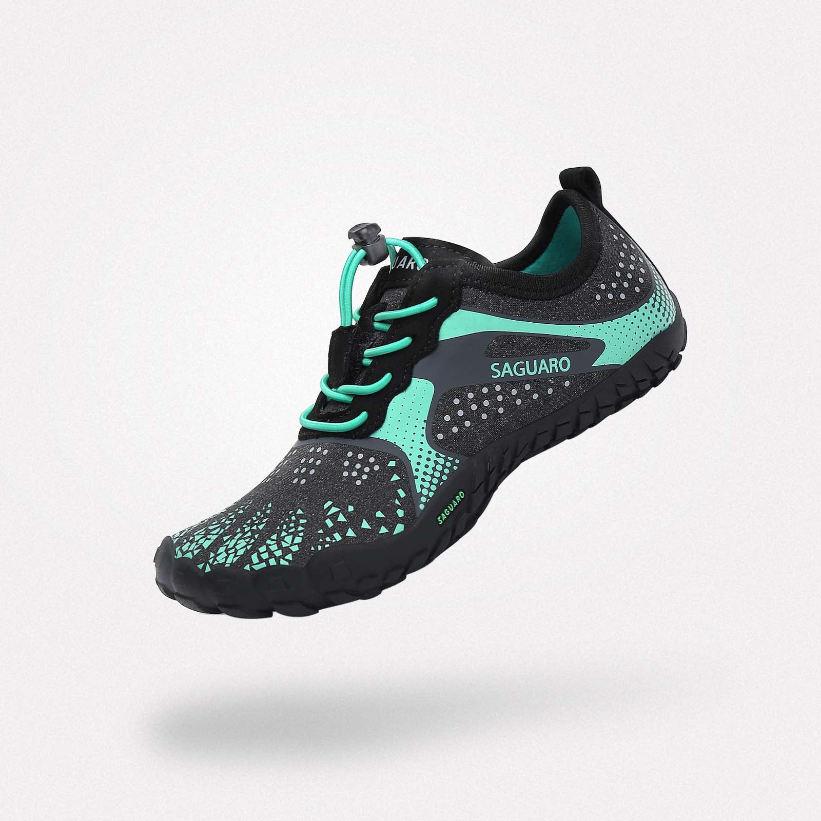 ファーストⅠ 子供用 ベアフットシューズ（スプリンググリーン）。公園で遊ぶのに最適な、蒸れない快適な運動靴。