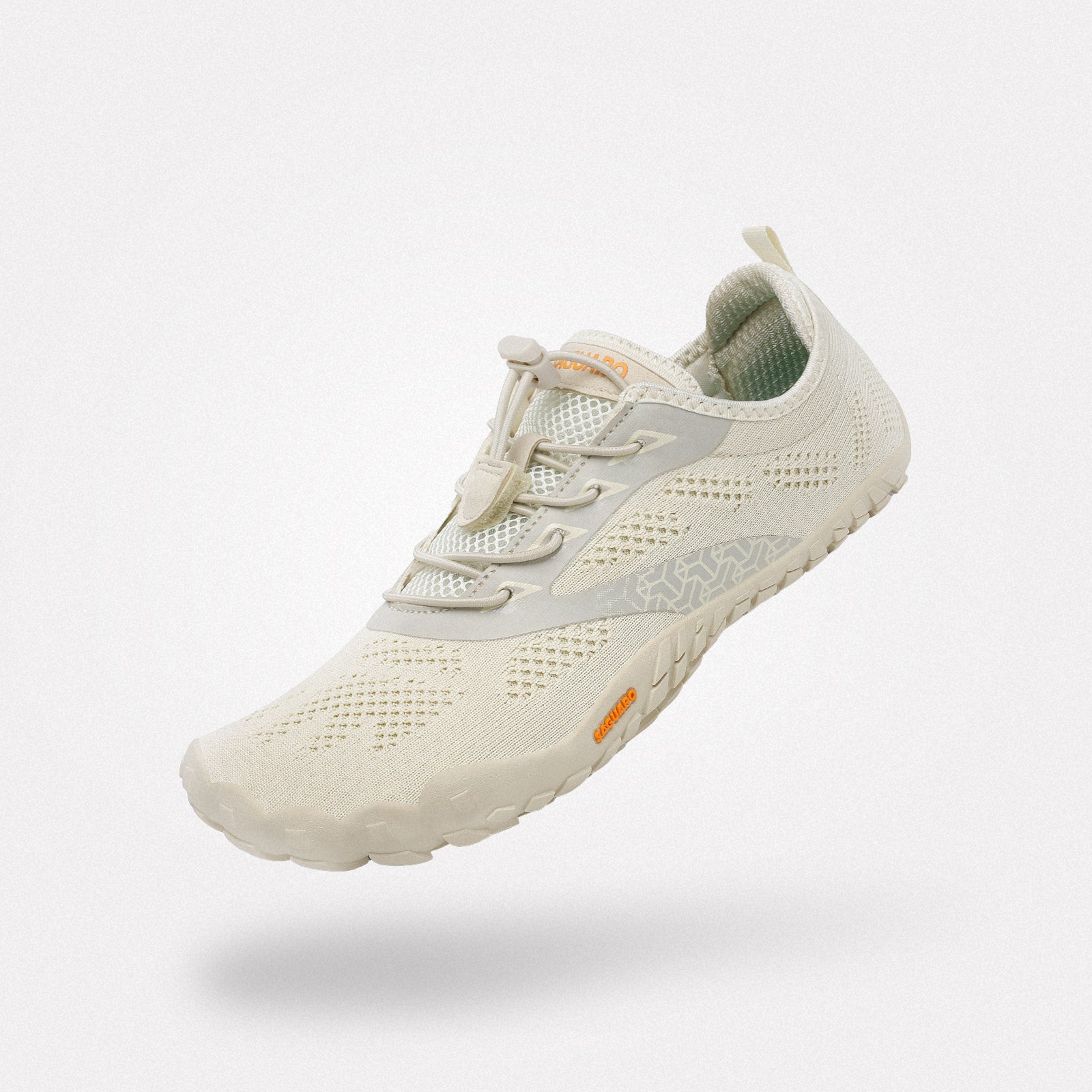 スマートⅠ レディース ベアフットシューズ（ベージュ）。アースカラーが自然に溶け込む、軽めのハイキングやアウトドアアクティビティに。