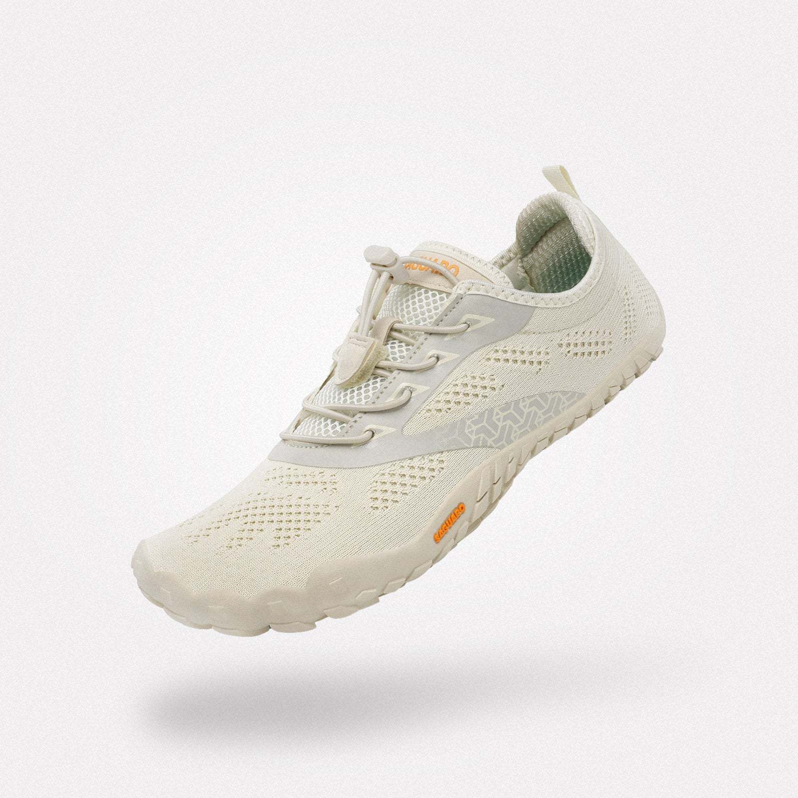 スマートⅠ レディース ベアフットシューズ（ベージュ）。アースカラーが自然に溶け込む、軽めのハイキングやアウトドアアクティビティに。