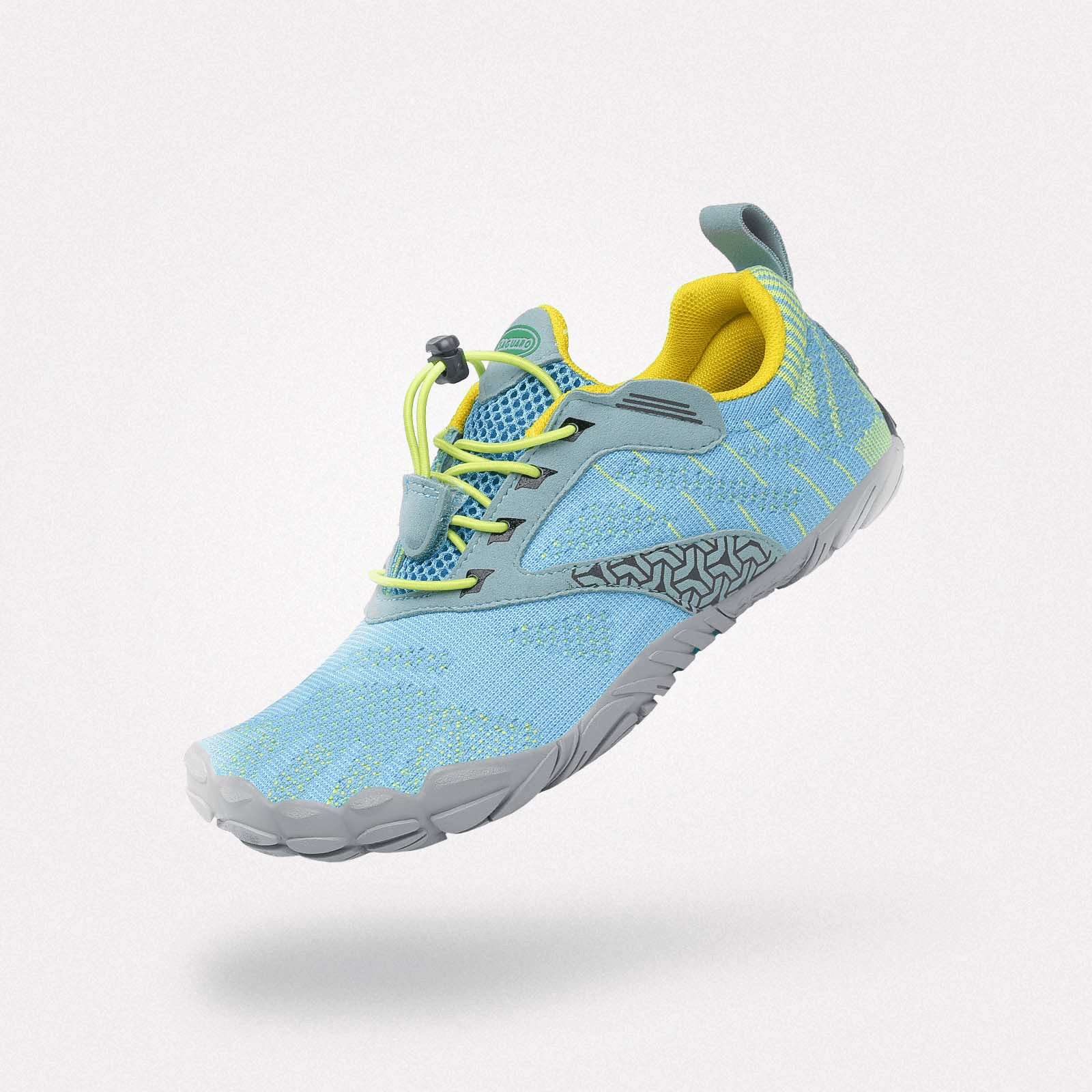 フリーⅠ 男女兼用 ベアフットシューズ（スカイブルー）。爽やかな空色が清涼感のある、通気性抜群のランニング＆ジムトレシューズ。