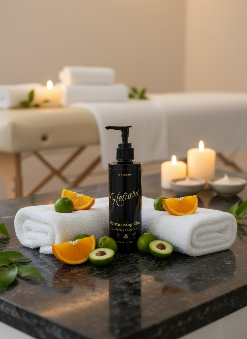 Heliara Moisturising Zinc 250ml - Kakadu Plum & Sweet orange.