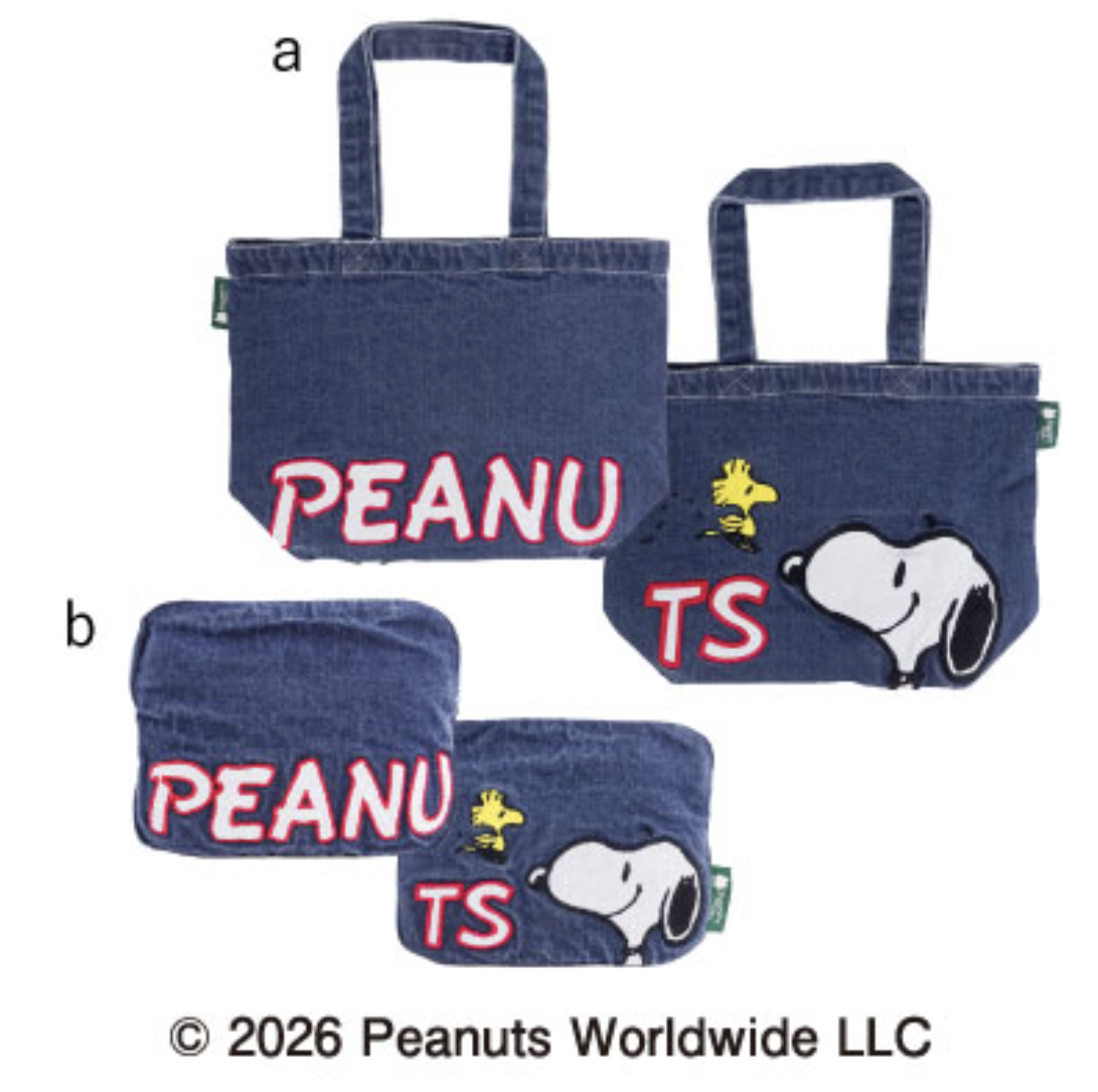 【預訂 | 8月】Snoopy in Ginza 銀座展 2026 - 牛仔刺繡系列（Snoopy & Woodstock）