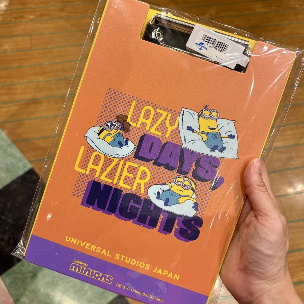 【訂貨】USJ Minions 迷你兵團 小小兵 A5 文件夾 - Lazy Days Lazier Nights