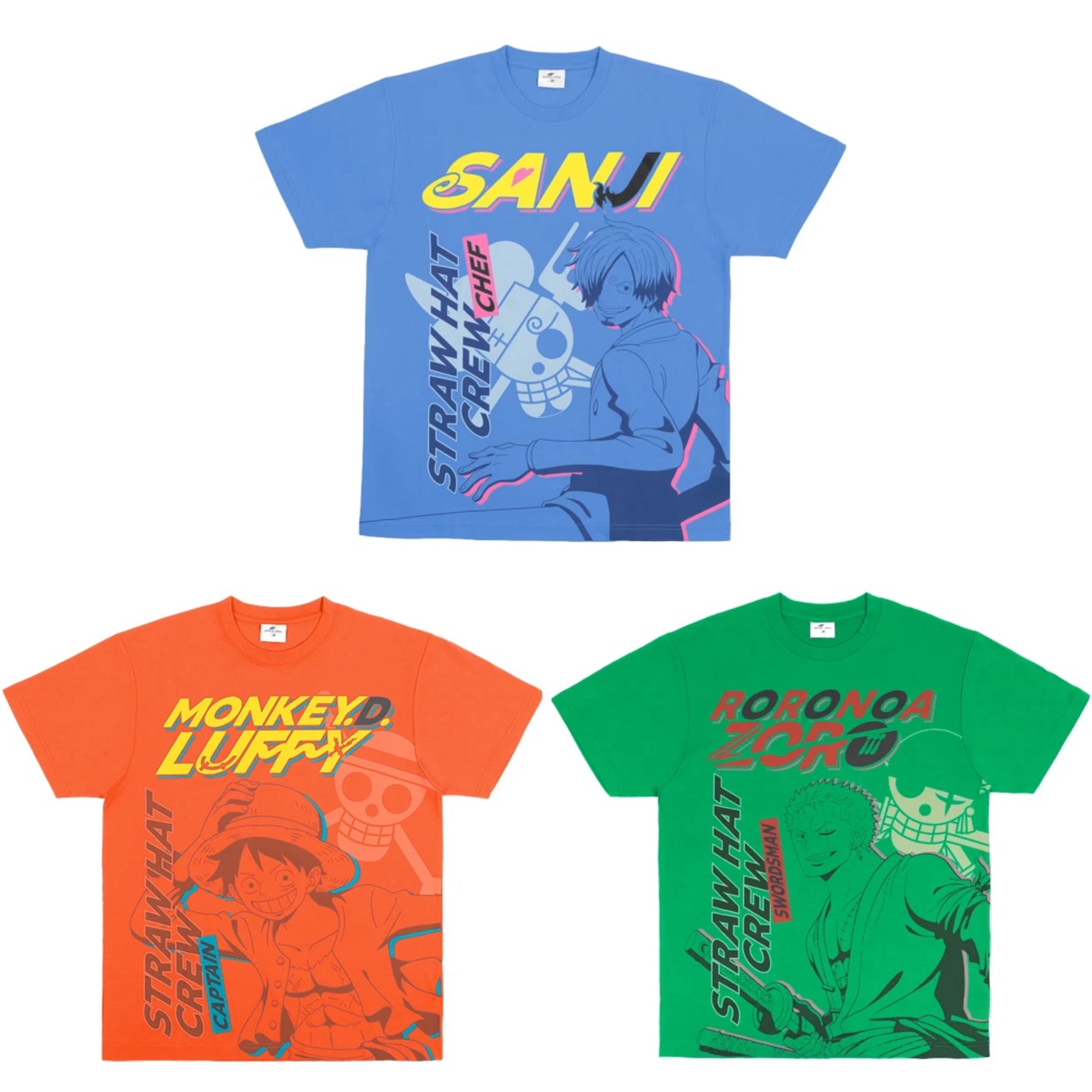 【訂貨】USJ ONE PIECE Premier Summer 2026 海賊王 -  角色Tshirt（索隆 路飛 山治）