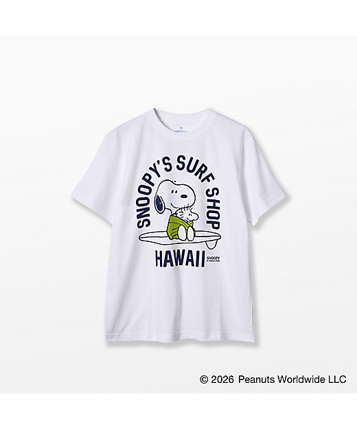 【預訂｜8月】Snoopy in Ginza 銀座展 202 - SNOOPY’S SURF SHOP Tshirt (Snoopy & Woodstock Hawaii)