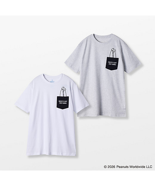 [Pre-order｜August] Snoopy in Ginza Exhibition 2026 - SNOOPY’S SURF SHOP Tshirt (Pocket Peek)